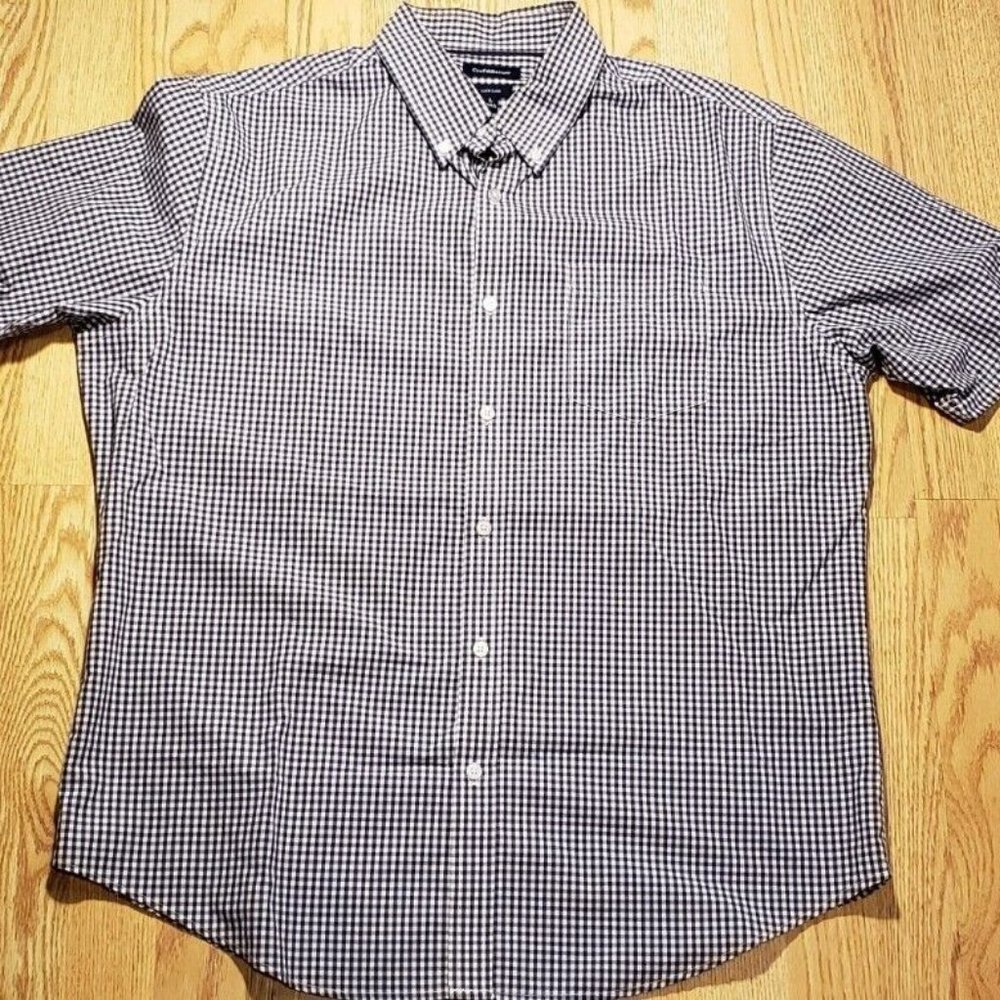 Croft & Barrow Men's Button Up Shirt  Size: Large  Easy Care  Plaid